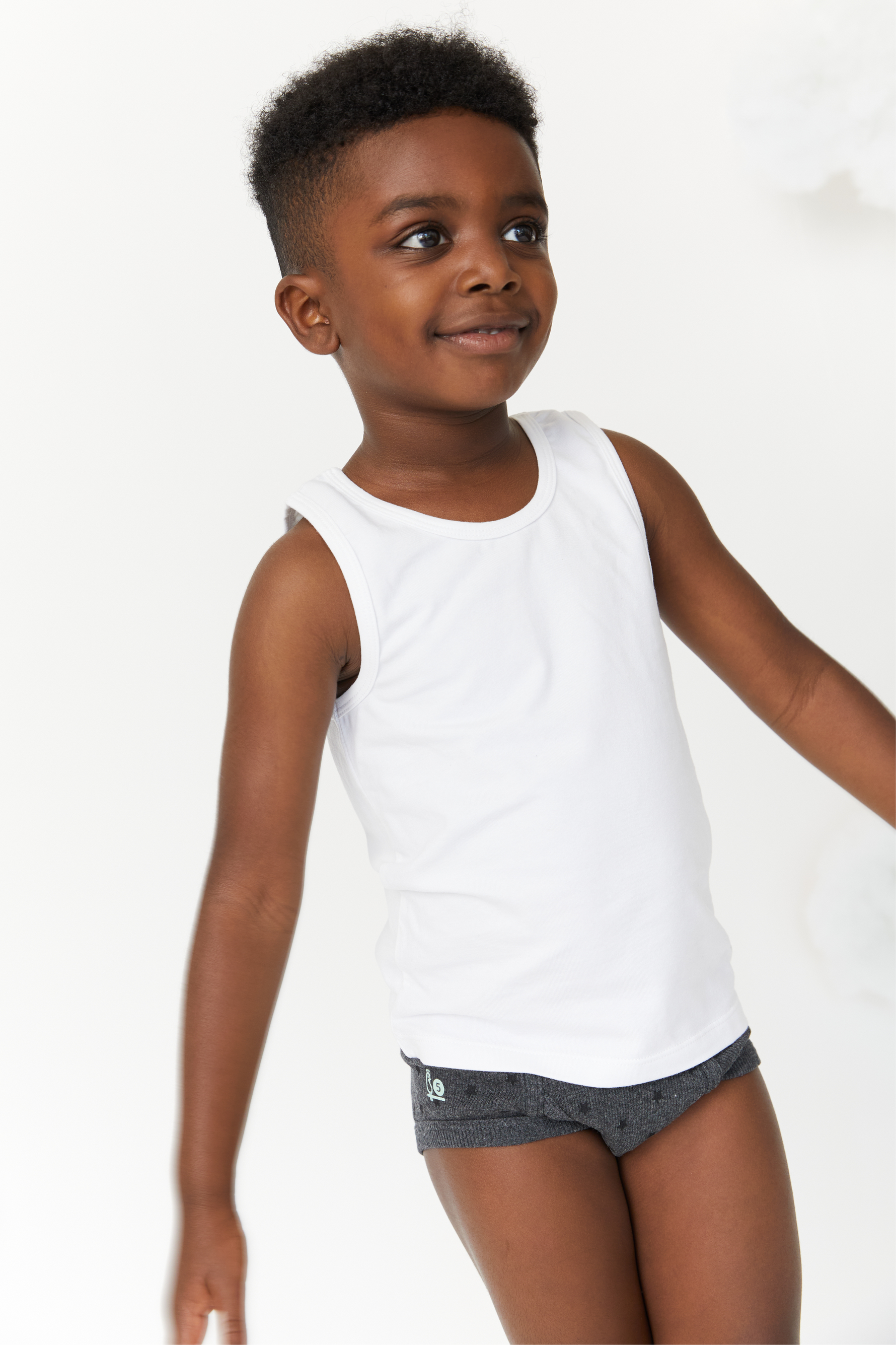 Feathers Boys White Tank Top 100% Cotton Tagless Undershirts 3-Pack by Feathers USA at Everetts Place