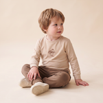 Organic Long Sleeve Tee - Mushroom by Makemake Organics