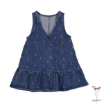 Denim Dress Mini Tulip With Embroidered Details For Summer Lovely Littles 