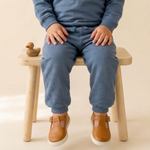 Organic Fleece Jogger Pants - Navy by Makemake Organics