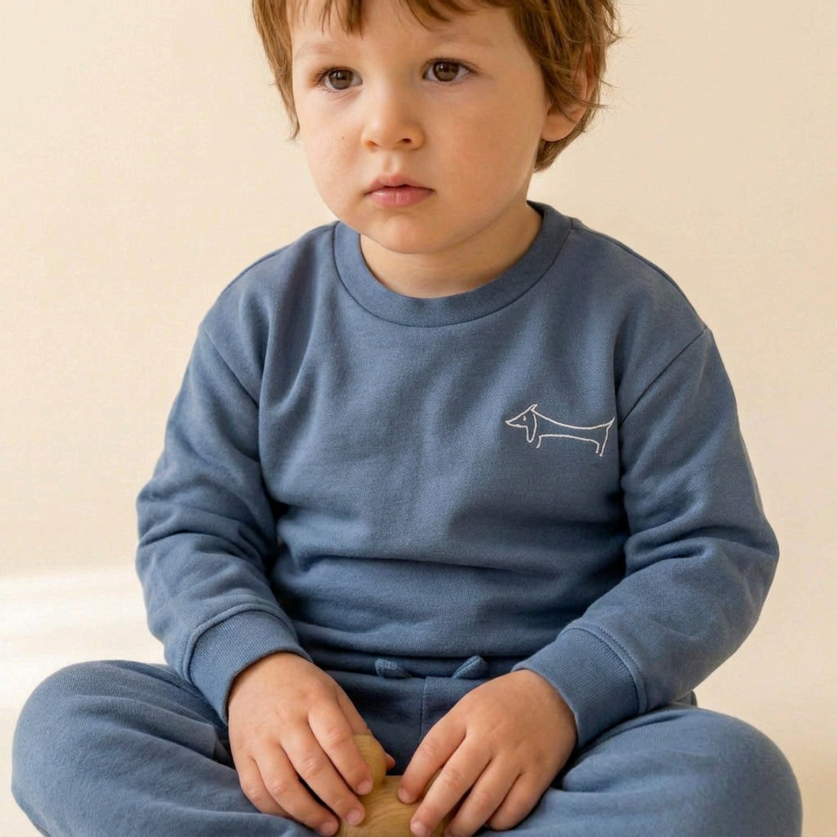 Organic Fleece Sweatshirt - Dachshund by Makemake Organics