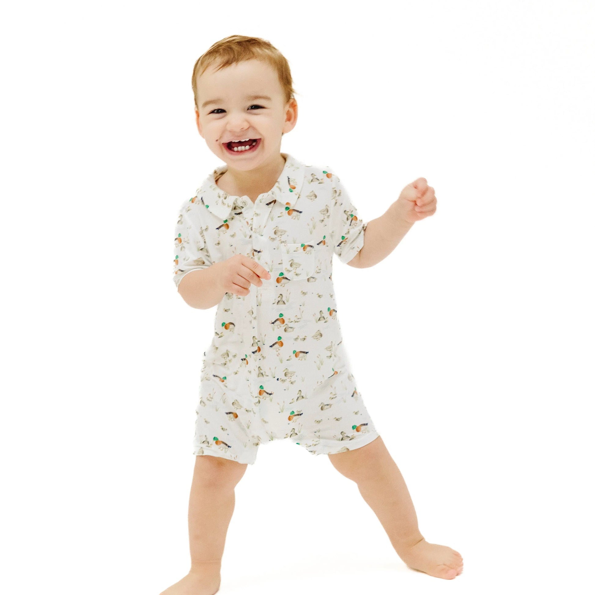 Polo Shortie Duckling Families Stylish Comfortable Romper.