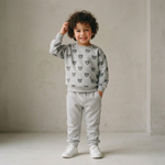 Organic Fleece Sweatshirt - Woodland Bear by Makemake Organics