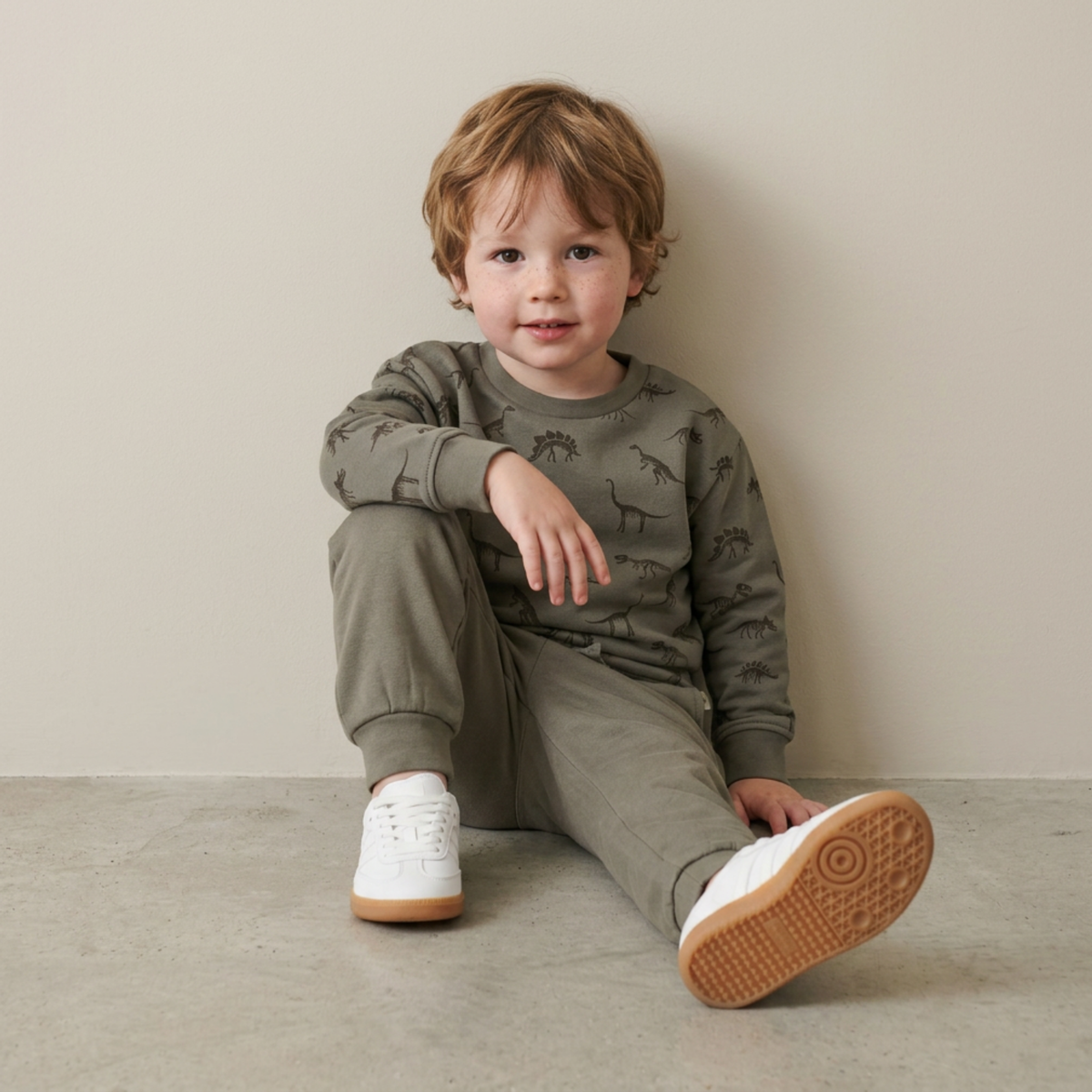 Organic Fleece Jogger Pants - Olive by Makemake Organics