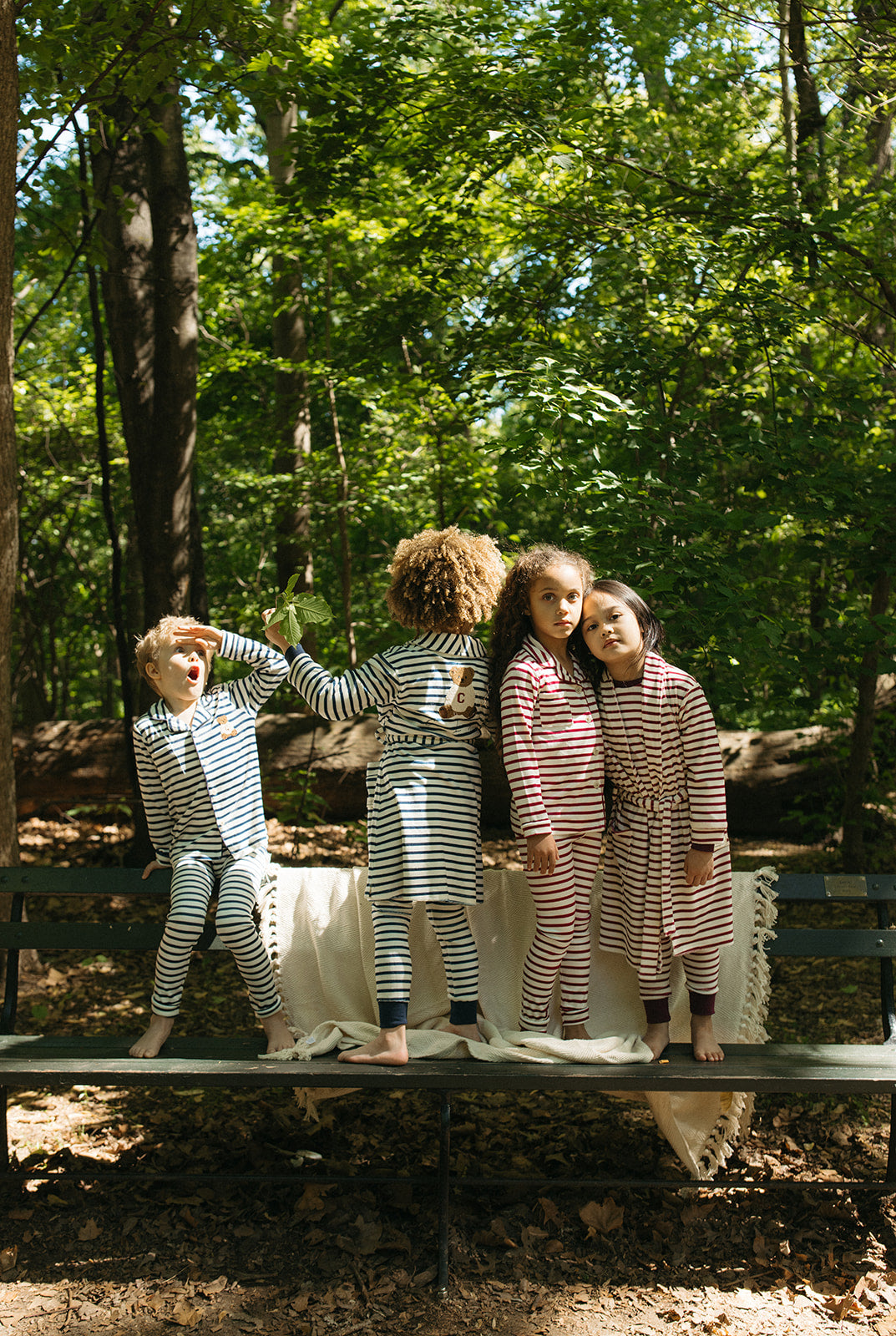 Teddy Grandpa Set - Maroon by Crew Kids NY