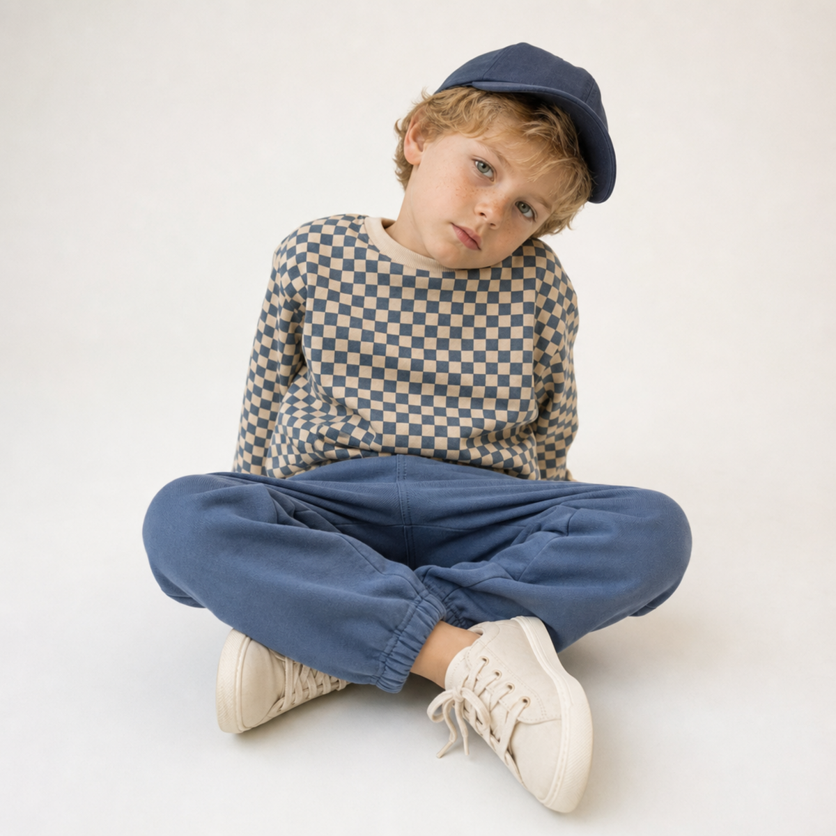 Organic Twill Joggers Pants - Navy by Makemake Organics