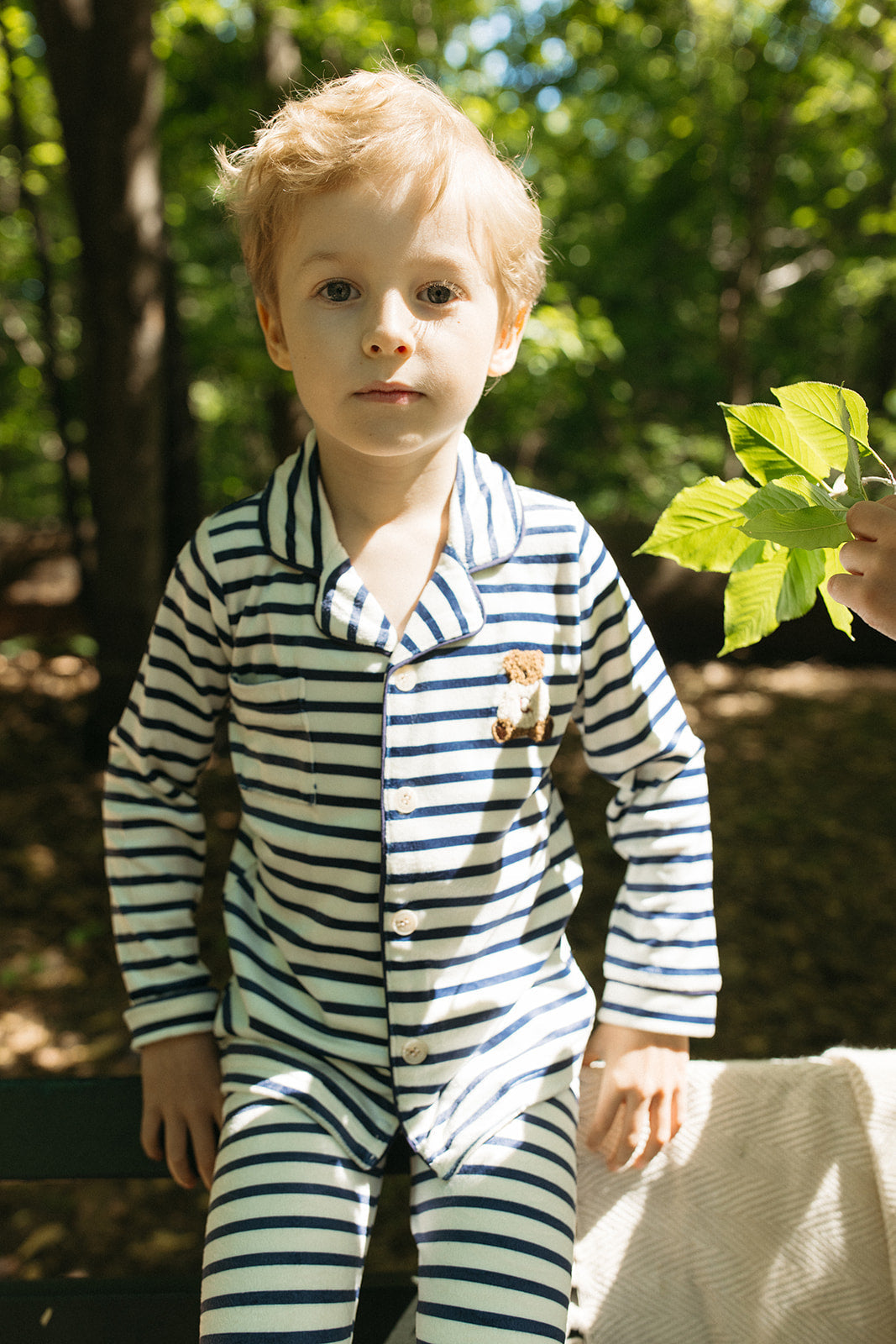 Teddy Grandpa Set - Navy by Crew Kids NY