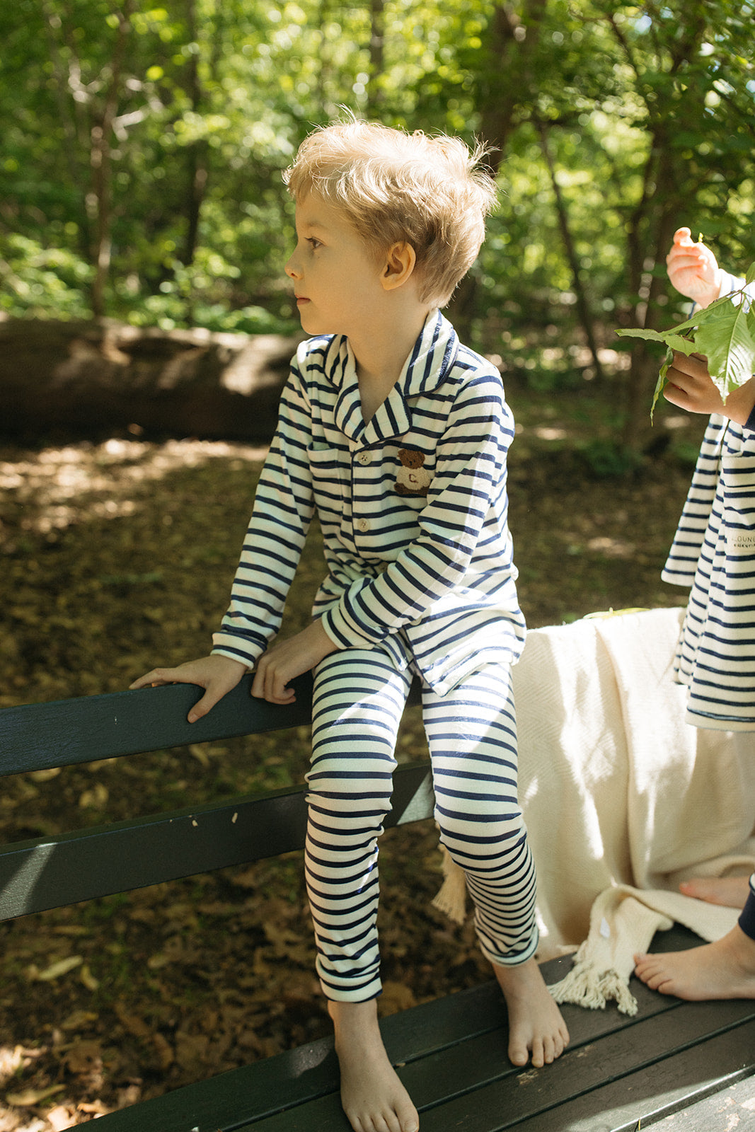 Teddy Grandpa Set - Navy by Crew Kids NY