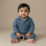 Organic Corduroy Jumpsuit - Navy by Makemake Organics