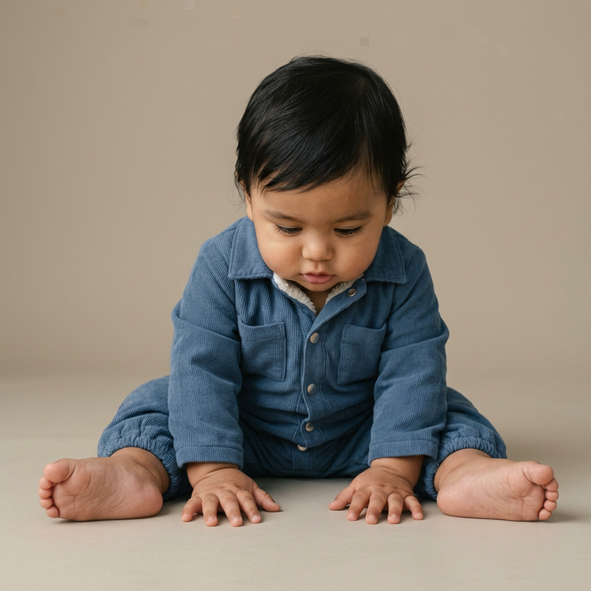 Organic Corduroy Jumpsuit - Navy by Makemake Organics