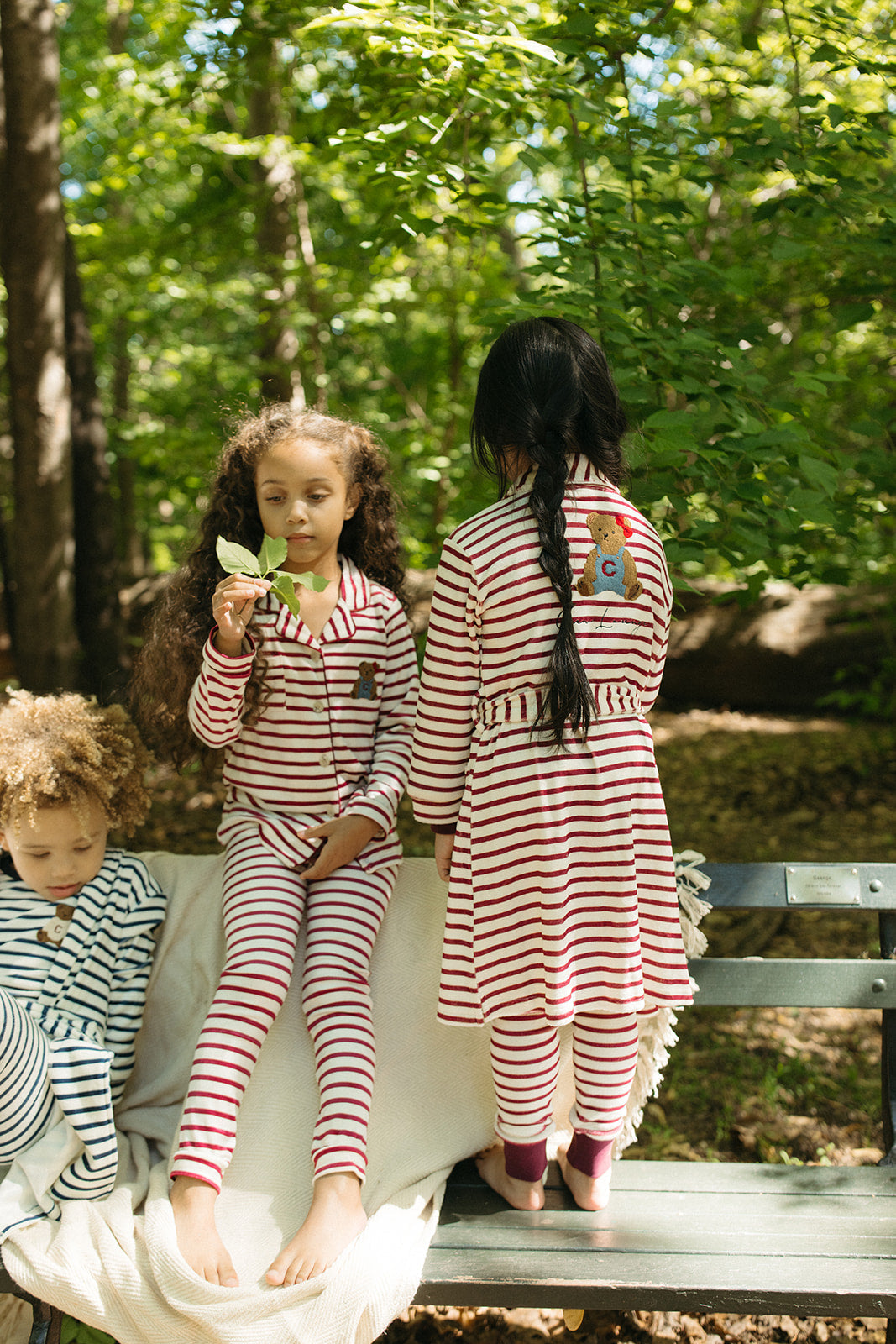 Teddy Grandpa Set - Maroon by Crew Kids NY
