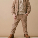 Organic Corduroy Pants - Taupe by Makemake Organics