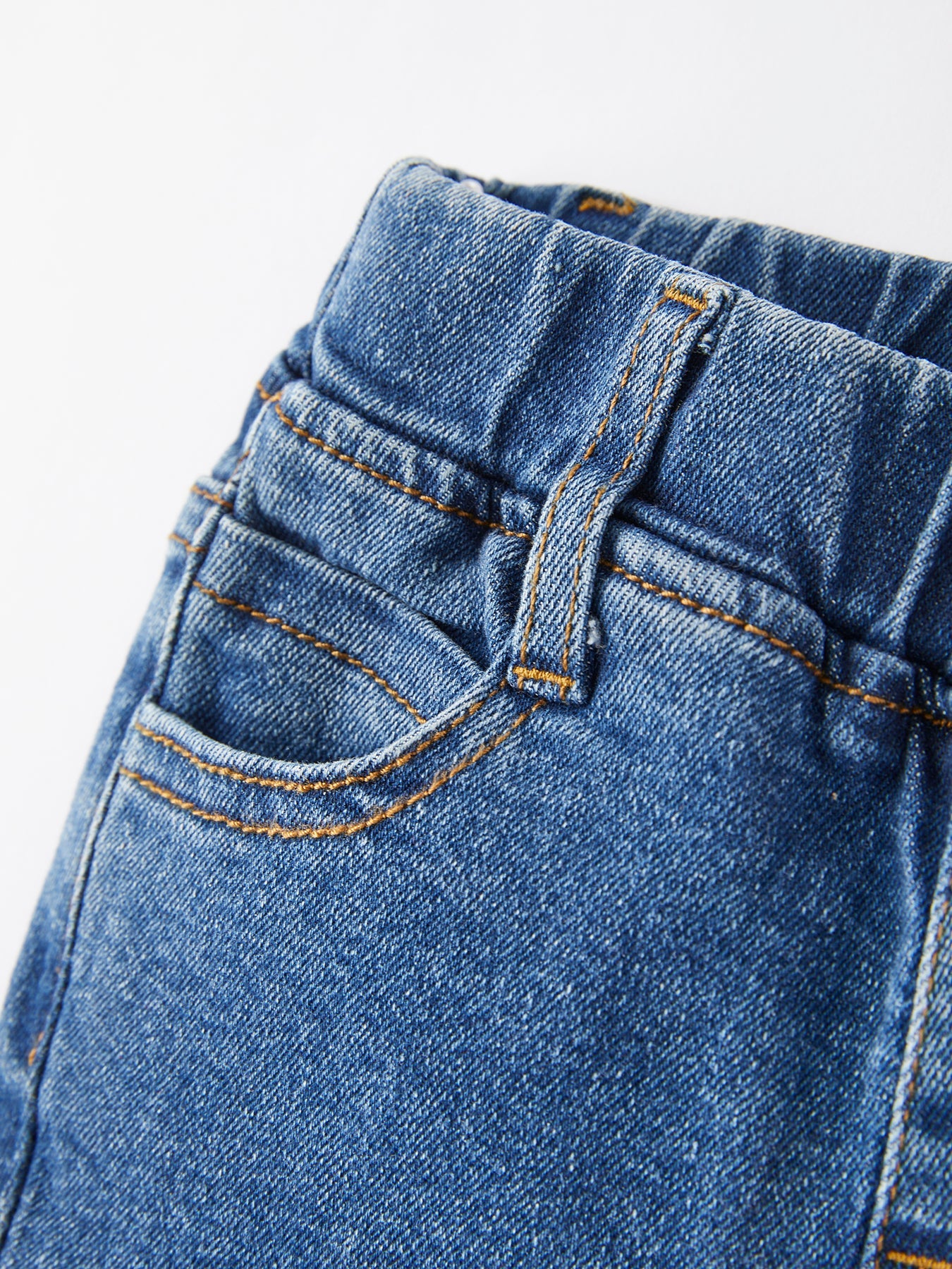 Girls Blue Denim Bell Denim Pants by Rylee Faith Designs at Everetts Place