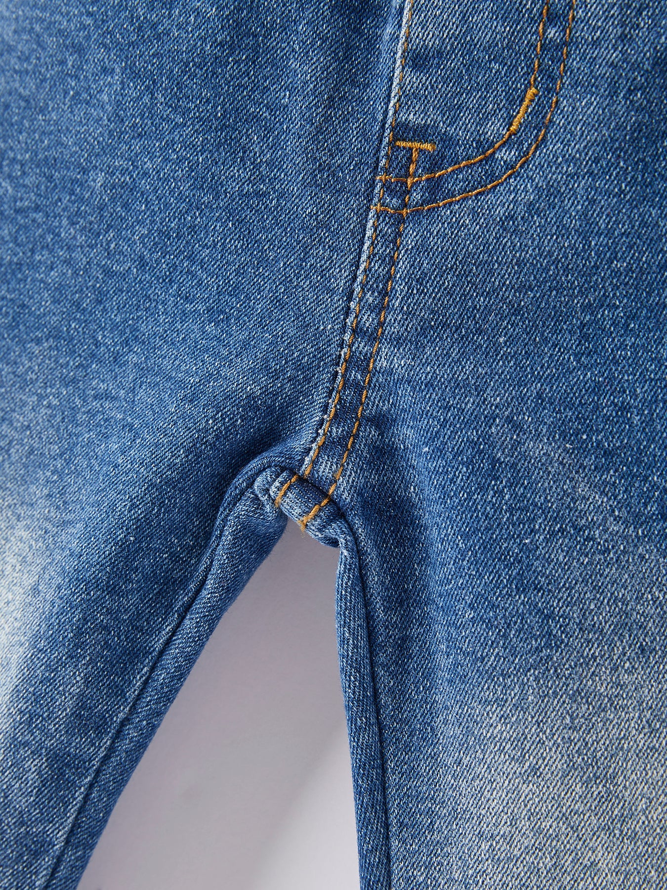 Girls Blue Denim Bell Denim Pants by Rylee Faith Designs at Everetts Place