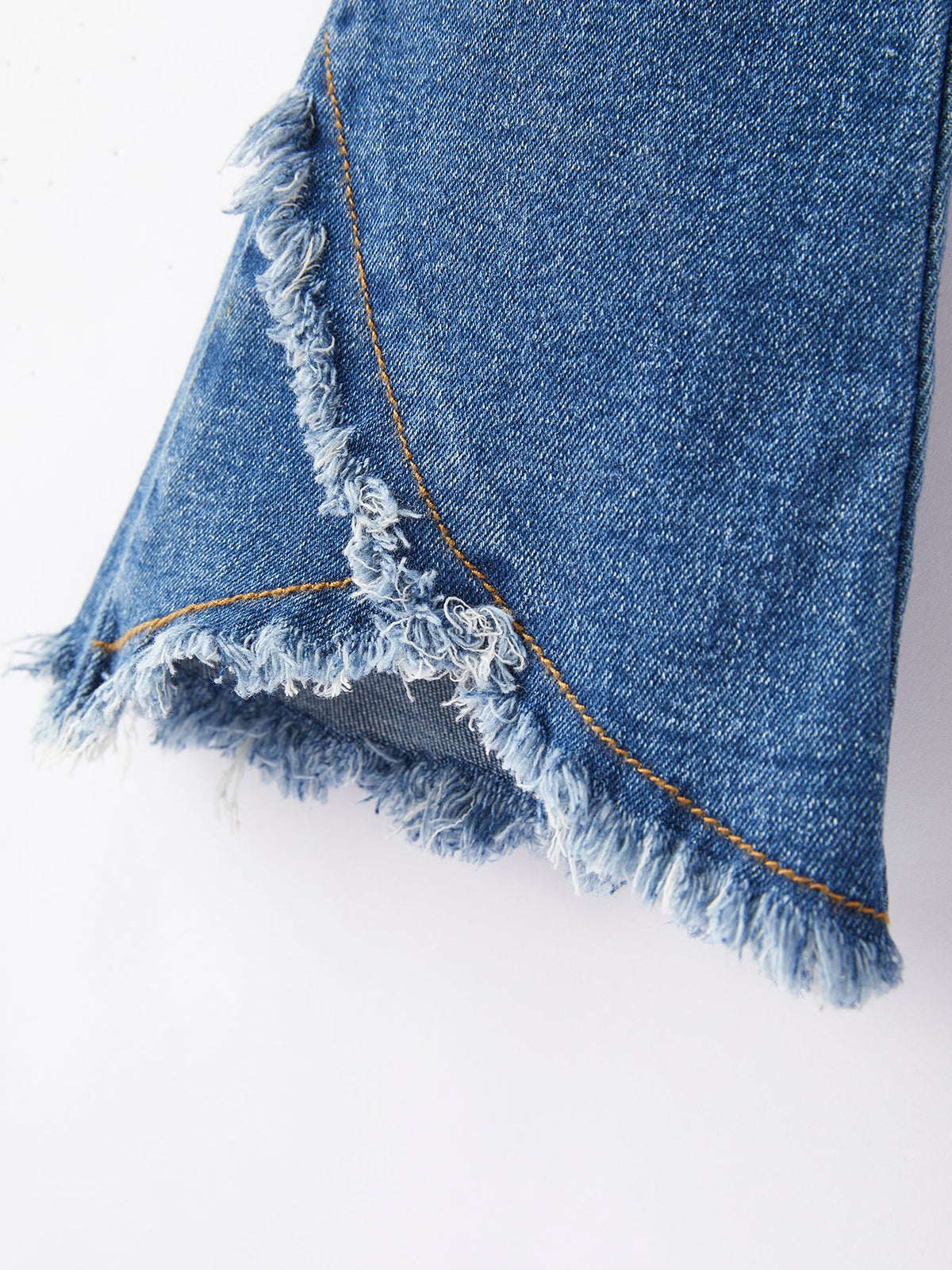 Girls Blue Denim Bell Denim Pants by Rylee Faith Designs at Everetts Place