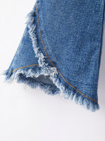 Girls Blue Denim Bell Denim Pants by Rylee Faith Designs at Everetts Place