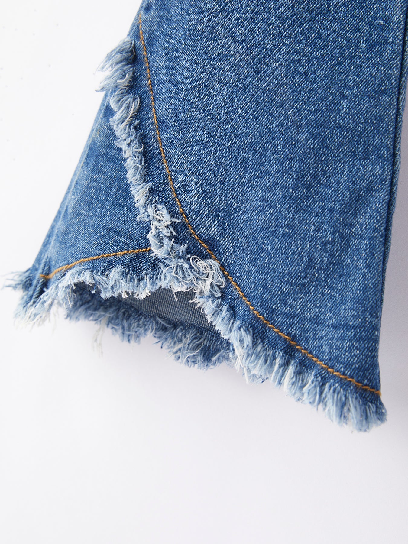 Girls Blue Denim Bell Denim Pants by Rylee Faith Designs at Everetts Place