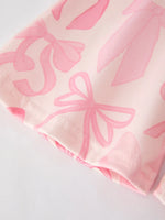 Rylee Faith Designs Girls Milk Silk Letters Bow Print Set - Apparel & Accessories > Clothing > Outfit Sets Outfit