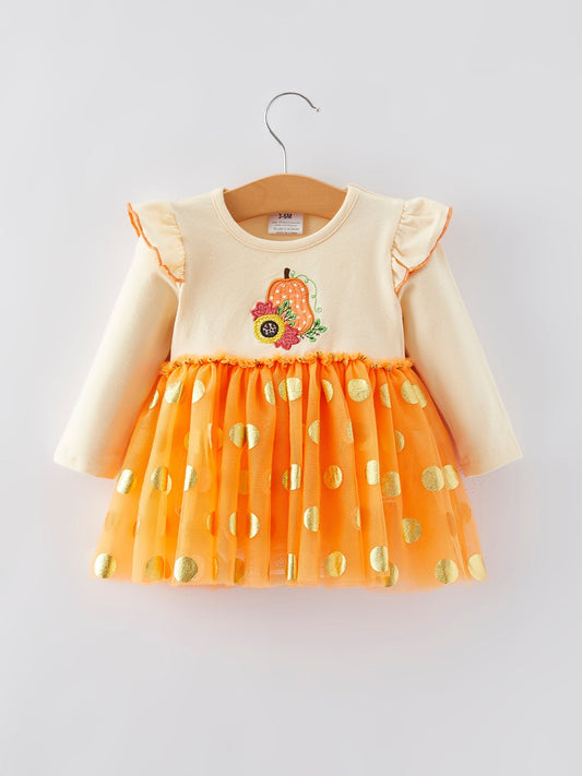 Girls Halloween Embroidery Romper Festive Cute Outfit Rylee Faith Designs Everetts Place: Online Boutique