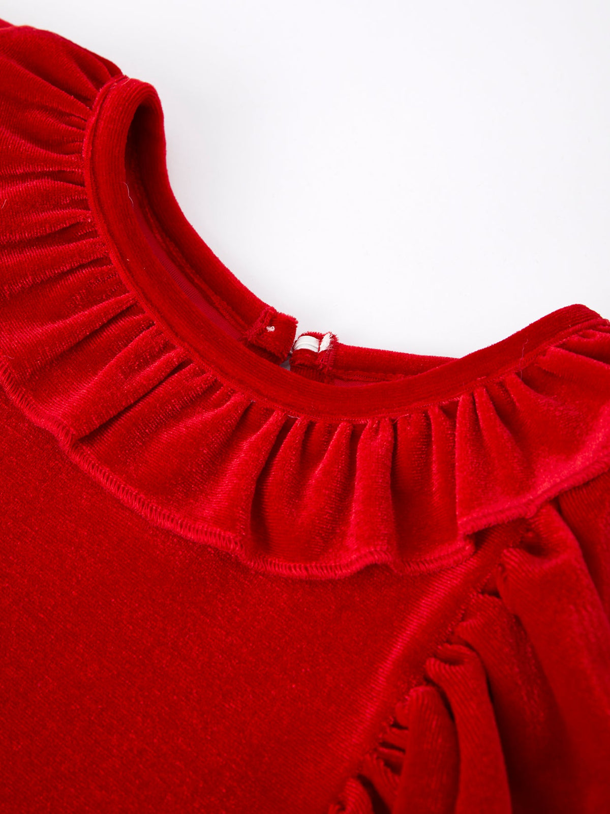 Christmas Red Velvet Girls Dress by Rylee Faith Designs