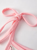Rylee Faith Designs Girls Pink Bow Suspender Jumpsuit for Kids - Apparel & Accessories > Clothing > One-Pieces Jumpsuit