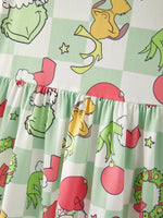 Rylee Faith Designs Girls Christmas Character Print Dress For Holiday Photos - Apparel & Accessories > Clothing > Baby & Toddler Clothing > Baby & Toddler Dresses Dress