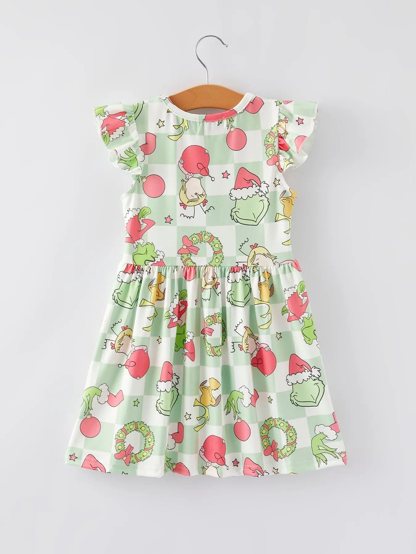 Rylee Faith Designs Girls Christmas Character Print Dress For Holiday Photos - Apparel & Accessories > Clothing > Baby & Toddler Clothing > Baby & Toddler Dresses Dress