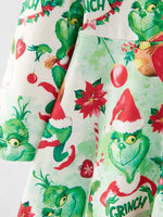 Rylee Faith Designs Christmas Cartoon Characters Print Girls Dress Holiday Dress - Apparel & Accessories > Clothing > Dresses Dress