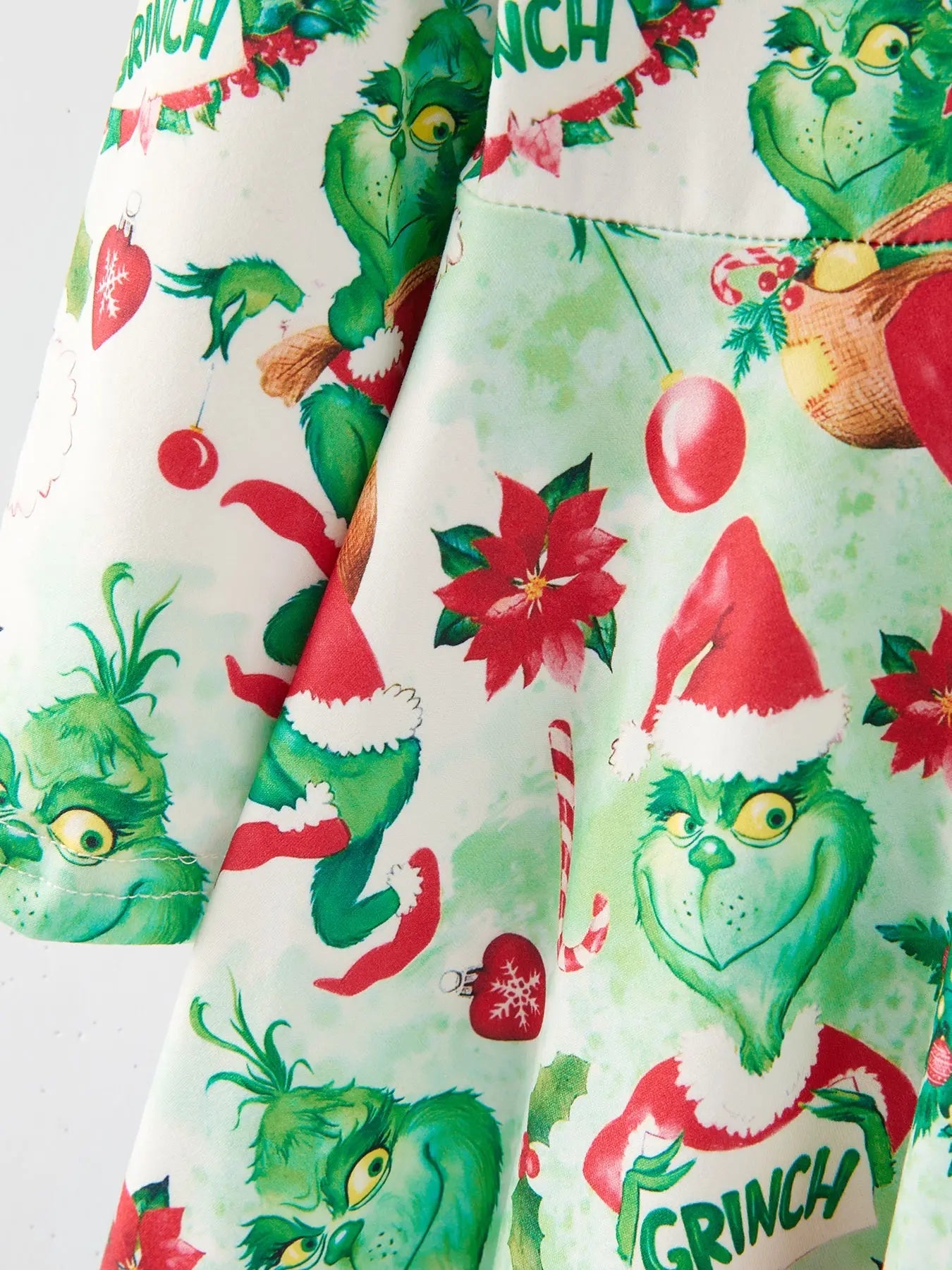 Rylee Faith Designs Christmas Cartoon Characters Print Girls Dress Holiday Dress - Apparel & Accessories > Clothing > Dresses Dress