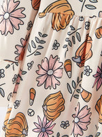 Rylee Faith Designs Festive Pumpkin Print Dress with Soft Fabric for Girls Holiday Celebrations - Apparel & Accessories > Clothing > Baby & Toddler Clothing > Baby & Toddler Dresses Dress
