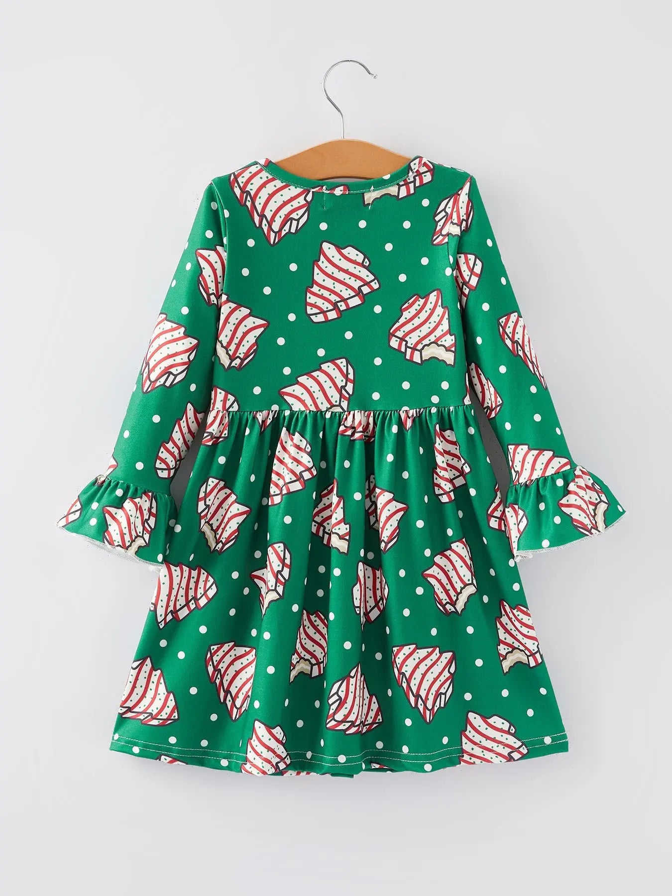Rylee Faith Designs Christmas Gingerbread Print Girls Dress Holiday Cheer - Apparel & Accessories > Clothing > Baby & Toddler Clothing > Baby & Toddler Dresses Dress