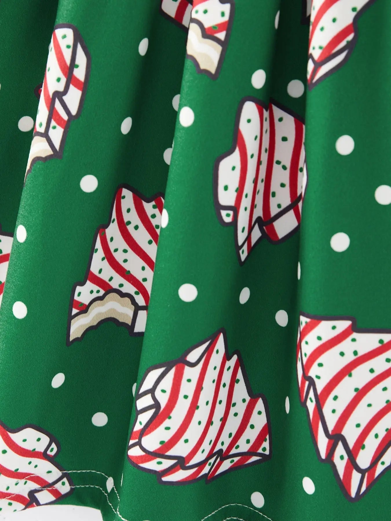 Rylee Faith Designs Christmas Gingerbread Print Girls Dress Holiday Cheer - Apparel & Accessories > Clothing > Baby & Toddler Clothing > Baby & Toddler Dresses Dress