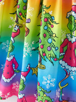Rylee Faith Designs Christmas Cartoon Rainbow Characters Dress For Girls - Apparel & Accessories > Clothing > Dresses Dress