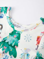 Rylee Faith Designs Christmas Character Nutcracker Print Girls Holiday Dress - Apparel & Accessories > Clothing > Dresses Dress