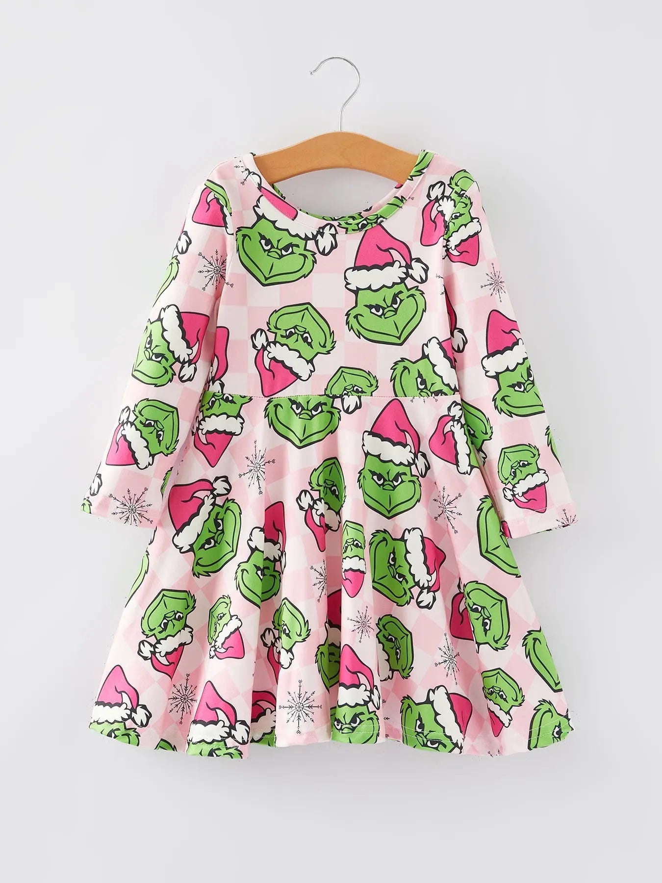 Rylee Faith Designs Festive Christmas Character Print Girls Dress Holiday Style - Apparel & Accessories > Clothing > Dresses Dress