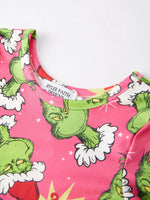 Rylee Faith Designs Rylee Faith Christmas Cartoon Characters Print Girls Dress - Apparel & Accessories > Clothing > Dresses Dress