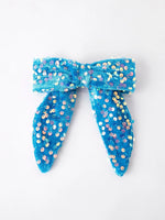 Rylee Faith Designs Girls Sequin Bow Hair Clip for Kids Stylish Hair Accessory - Bows