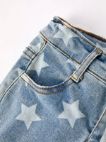 Rylee Faith Designs 4th Of July Patriotic Star Stripe Flare Jeans - Apparel & Accessories > Clothing > Baby & Toddler Clothing > Baby & Toddler Bottoms Jeans
