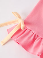 BACK TO SCHOOL Girl's Summer Bow Short Sleeve Shorts Set by Rylee Faith Designs at Everetts Place