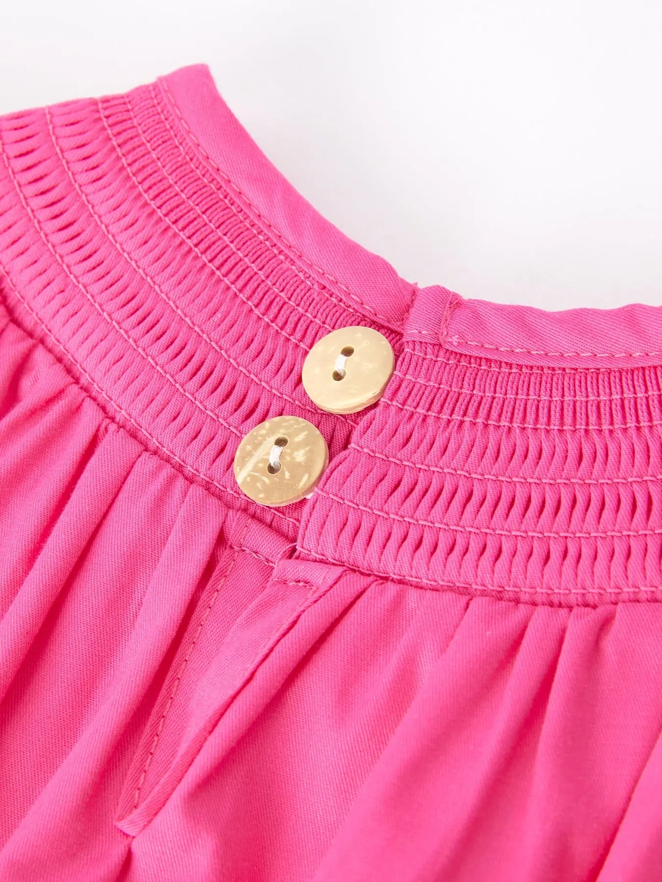 Girls Bow Smocking Embroidery Hot Pink Romper Rylee Faith Designs