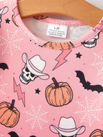 Rylee Faith Designs Colorful Plaid Ghost Print Dresses Set for Fun Halloween Celebrations - Apparel & Accessories > Clothing > Baby & Toddler Clothing > Baby & Toddler Dresses Dress