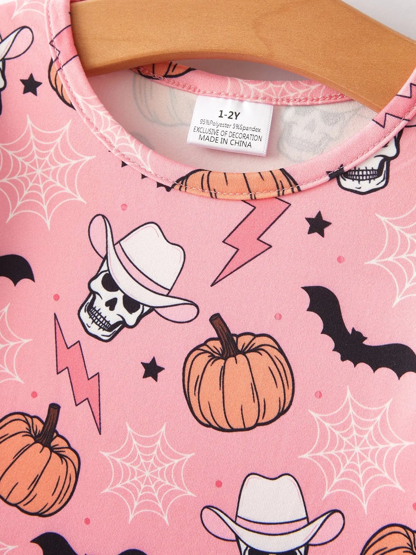 Rylee Faith Designs Colorful Plaid Ghost Print Dresses Set for Fun Halloween Celebrations - Apparel & Accessories > Clothing > Baby & Toddler Clothing > Baby & Toddler Dresses Dress