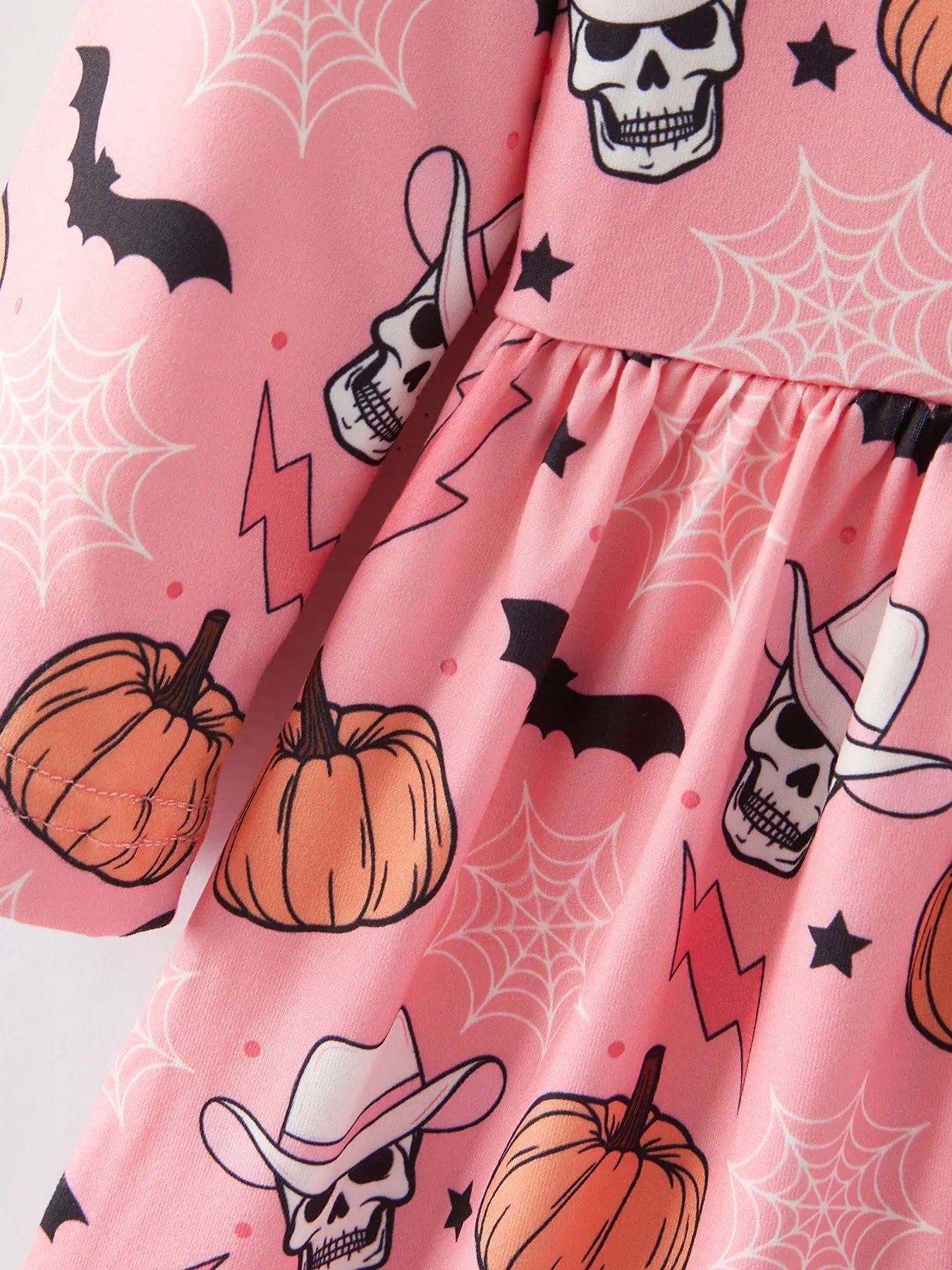 Rylee Faith Designs Colorful Plaid Ghost Print Dresses Set for Fun Halloween Celebrations - Apparel & Accessories > Clothing > Baby & Toddler Clothing > Baby & Toddler Dresses Dress