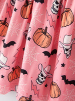 Rylee Faith Designs Colorful Plaid Ghost Print Dresses Set for Fun Halloween Celebrations - Apparel & Accessories > Clothing > Baby & Toddler Clothing > Baby & Toddler Dresses Dress