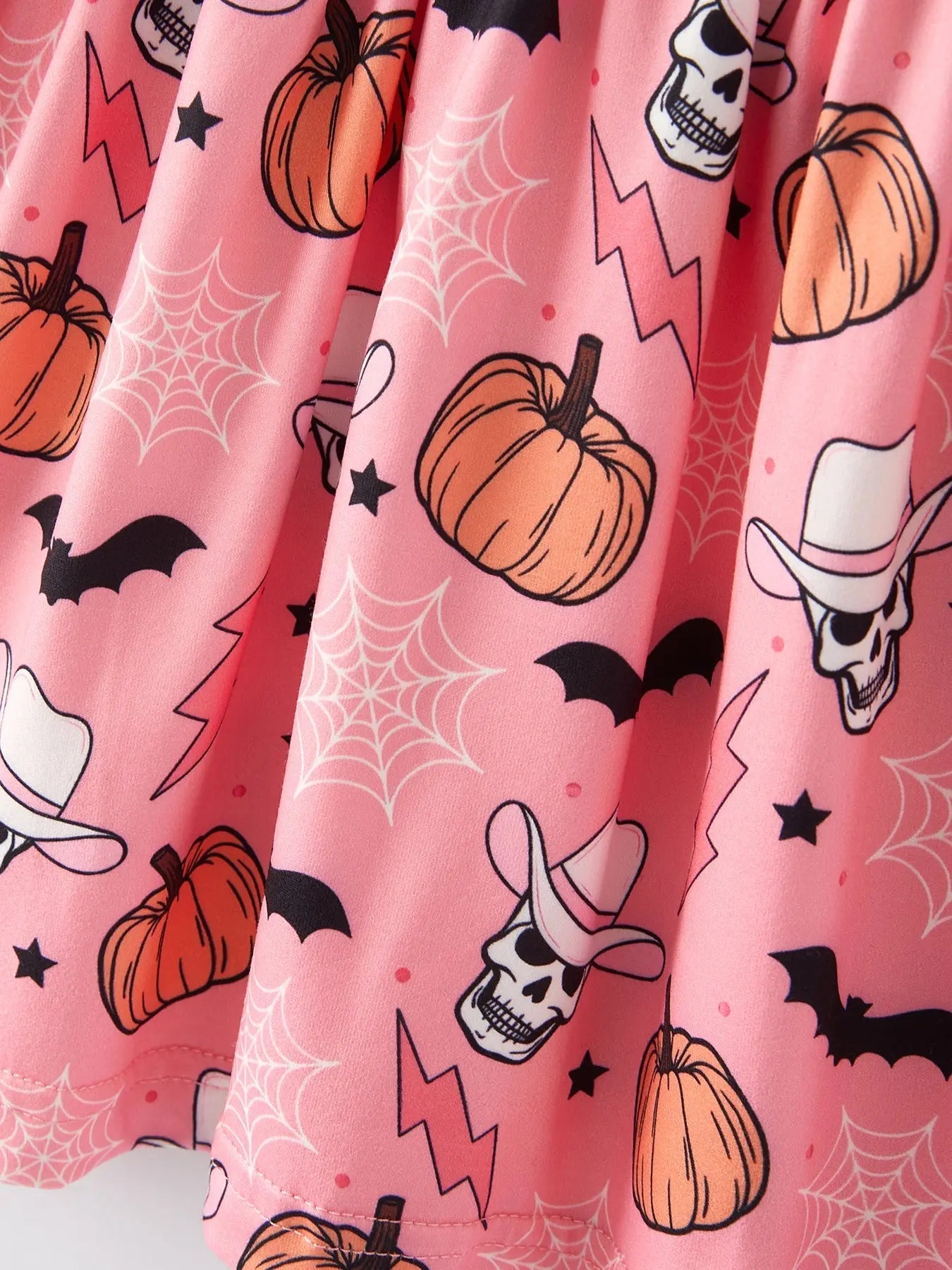 Rylee Faith Designs Colorful Plaid Ghost Print Dresses Set for Fun Halloween Celebrations - Apparel & Accessories > Clothing > Baby & Toddler Clothing > Baby & Toddler Dresses Dress