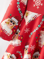 Rylee Faith Designs TS Christmas Print Red Girls Milk Silk Dress Holiday Cheer - Apparel & Accessories > Clothing > Dresses Dress