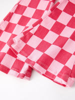 Rylee Faith Designs Girls Pink Plaid Print Elastic Flared Pants Jeans - Apparel & Accessories > Clothing > Baby & Toddler Clothing > Baby & Toddler Bottoms Jeans