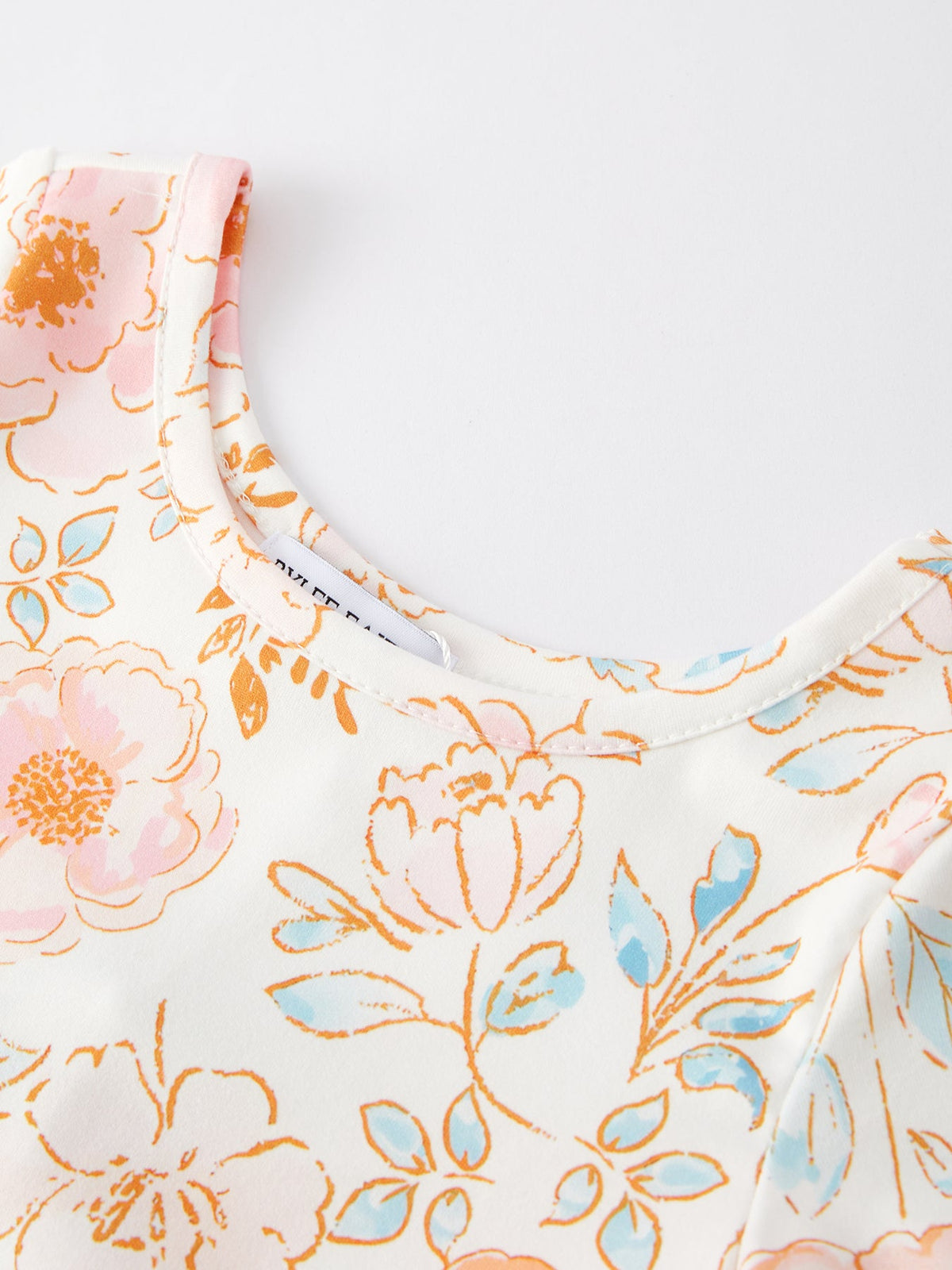 Spring and Summer Floral Print Milk Silk Girls Dress by Rylee Faith Designs at Everetts Place