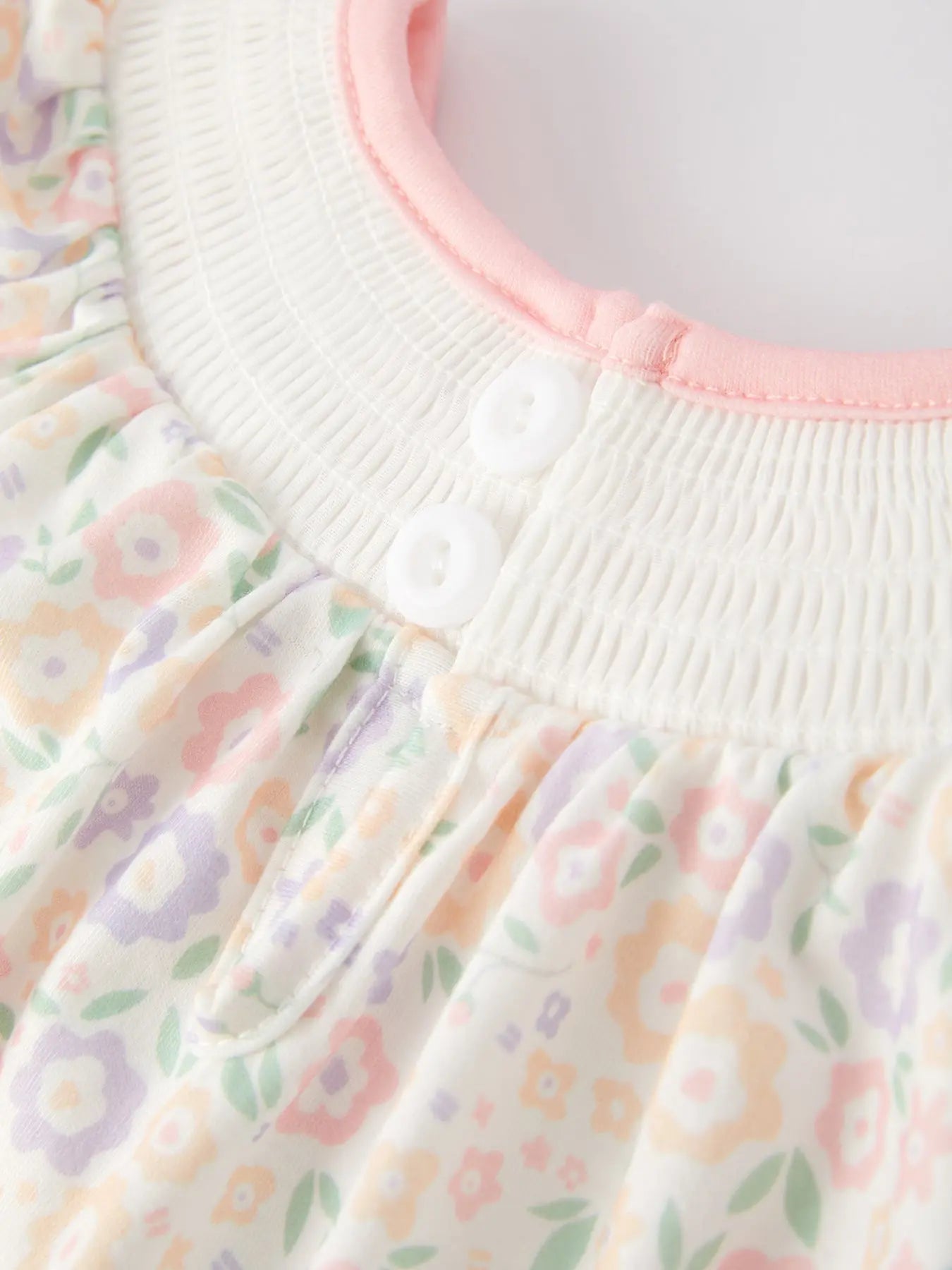 Spring Summer Cross Smocking Embroidery Colorful Romper Rylee Faith Designs