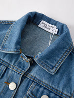 Rylee Faith Designs Swiftie Girls Denim Vest with Embroidered Patch - Apparel & Accessories > Clothing > Outerwear > Vests Top